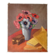 Still life with flowers and fruit