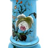 Large blue opaline vase