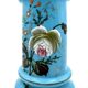 Large blue opaline vase