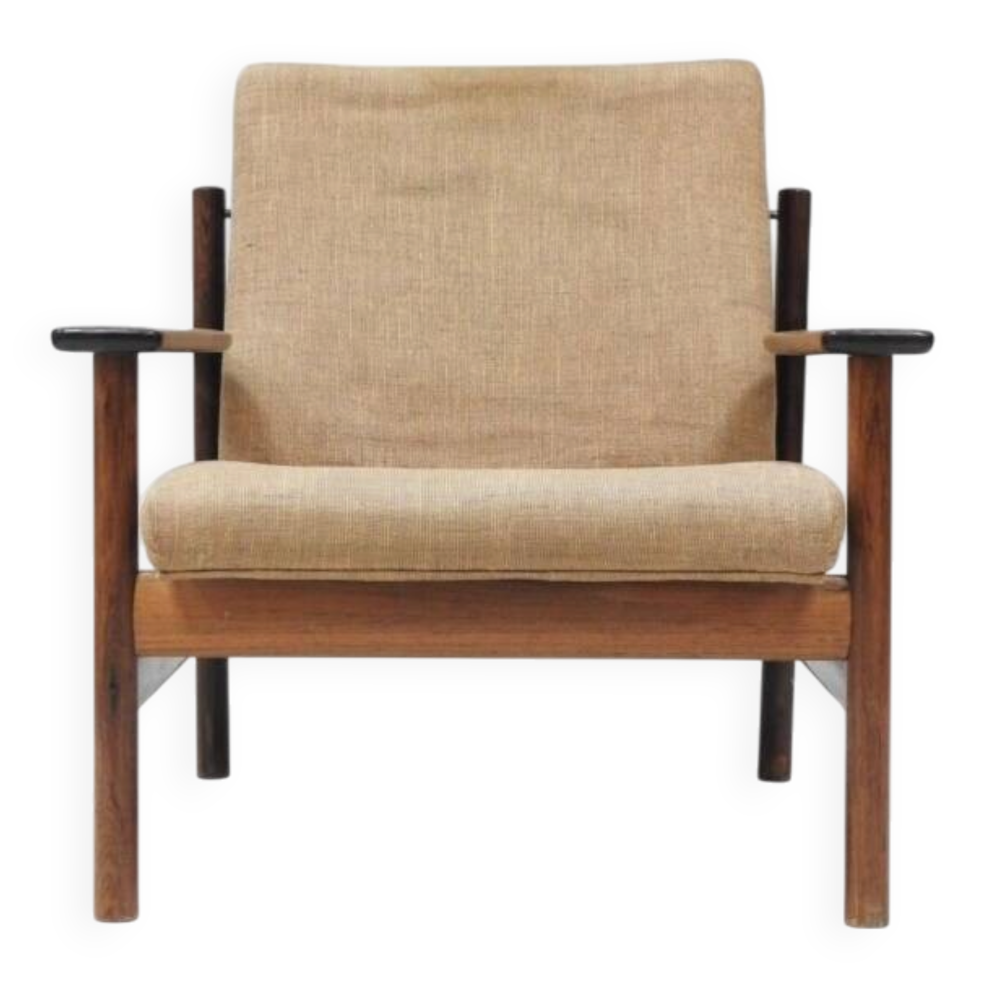 Fauteuil scandinave en teck dans le goût de Grete Jalk