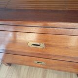 Danish teak and rattan dresser
