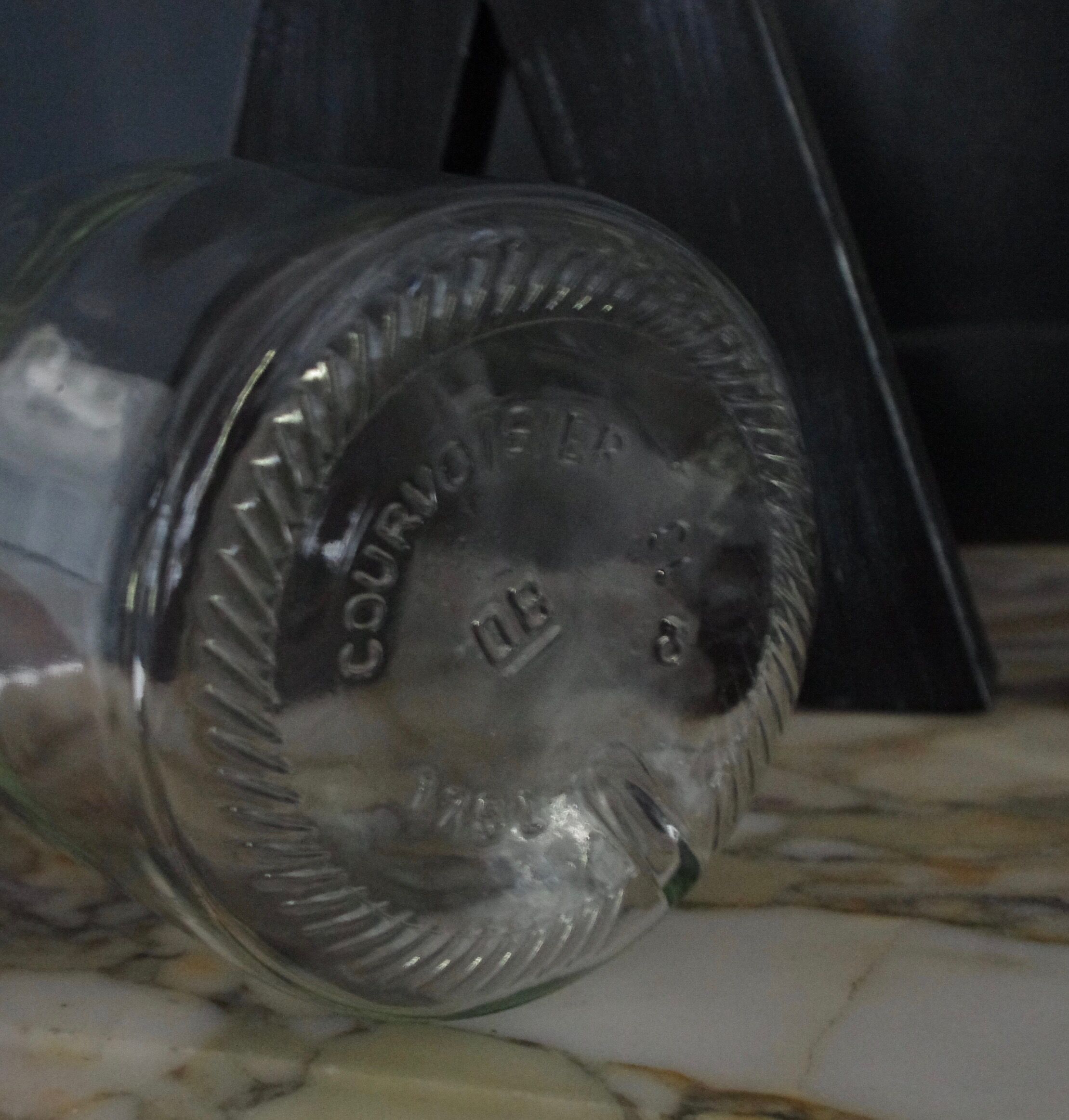 Bonbonne verre transparent