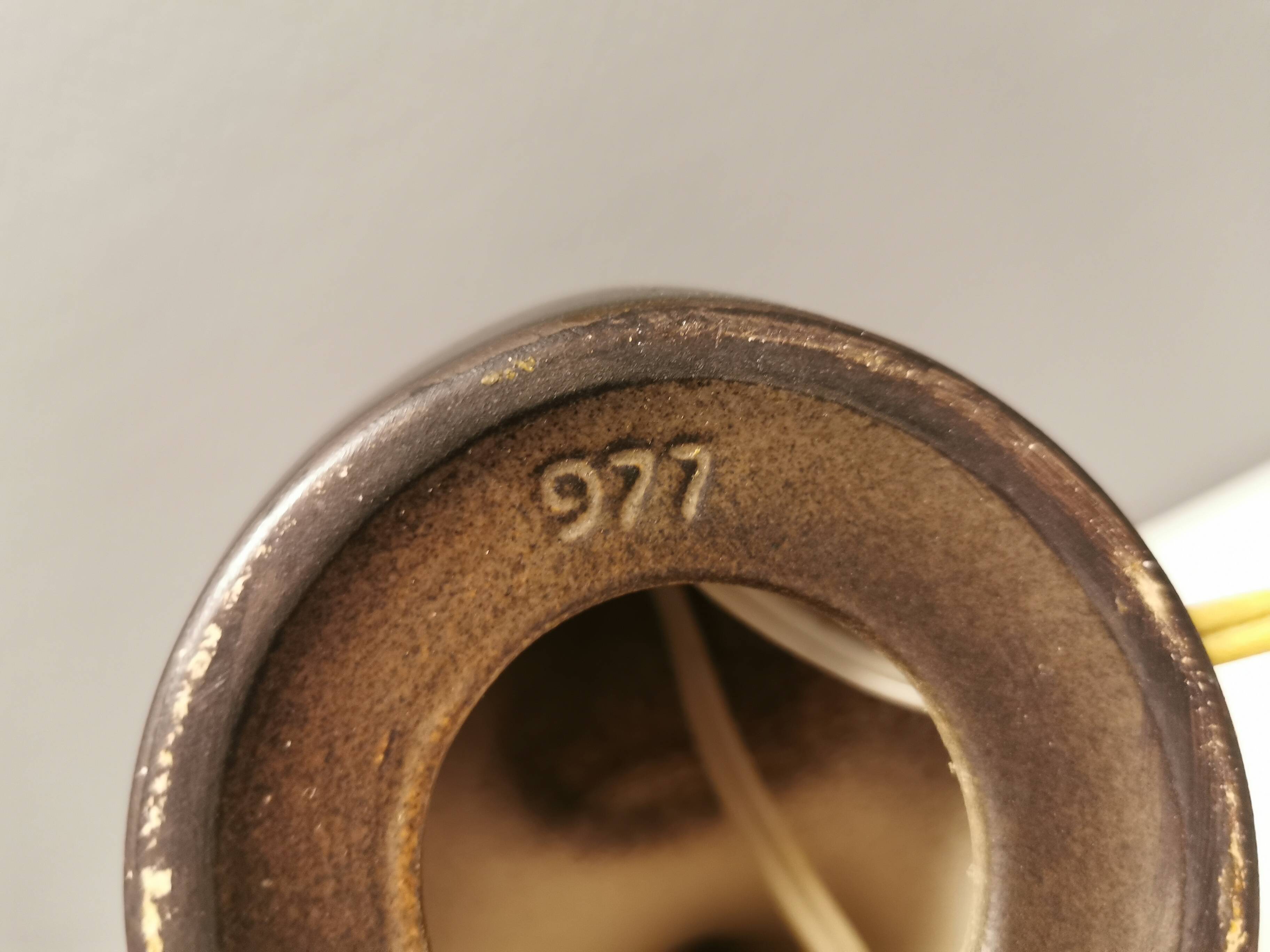 Table lamp with two light sources in the Burgundia series No. 977 for Søholm Ceramics Denmark