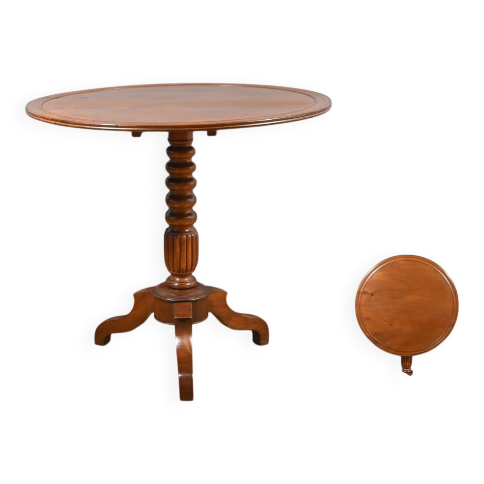 Mahogany System Pedestal Table, Louis Philippe Period – Mid-19th Century