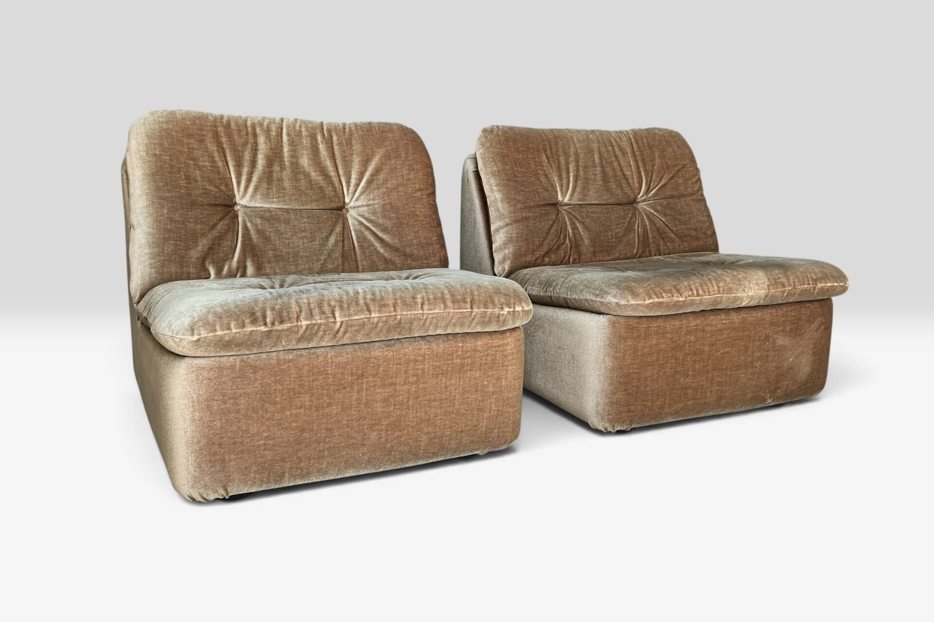 2 fauteuils vintage Cor "Ambo" verts de Jo Otterpohl