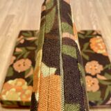 Rattan bench or pair of stools 1950.