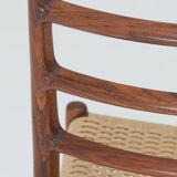 Set of 8 'Model no. 82' dining chairs