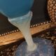 Blue opaline vase