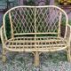 Lounge in rattan and bamboo