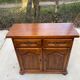 English sideboard with 2 doors and 2 drawers, solid satin cherry wood