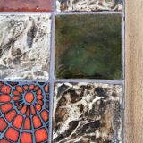 Pair of ceramic and metal nesting tables 1970