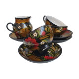 Hand-painted Russian tea service or coffee khokhloma