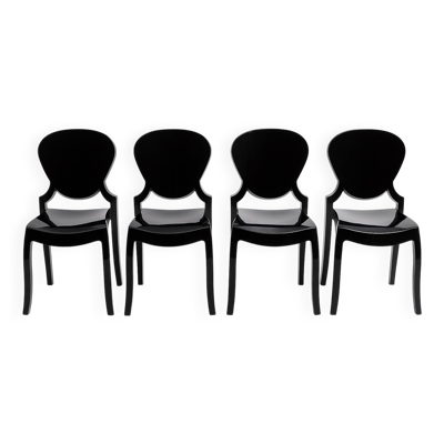 Ensemble de 4 chaises design “Queen” par Claudio Dondoli & Marco Pocci – It