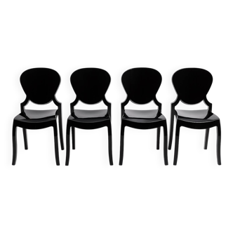 Ensemble de 4 chaises design “Queen” par Claudio Dondoli & Marco Pocci – It