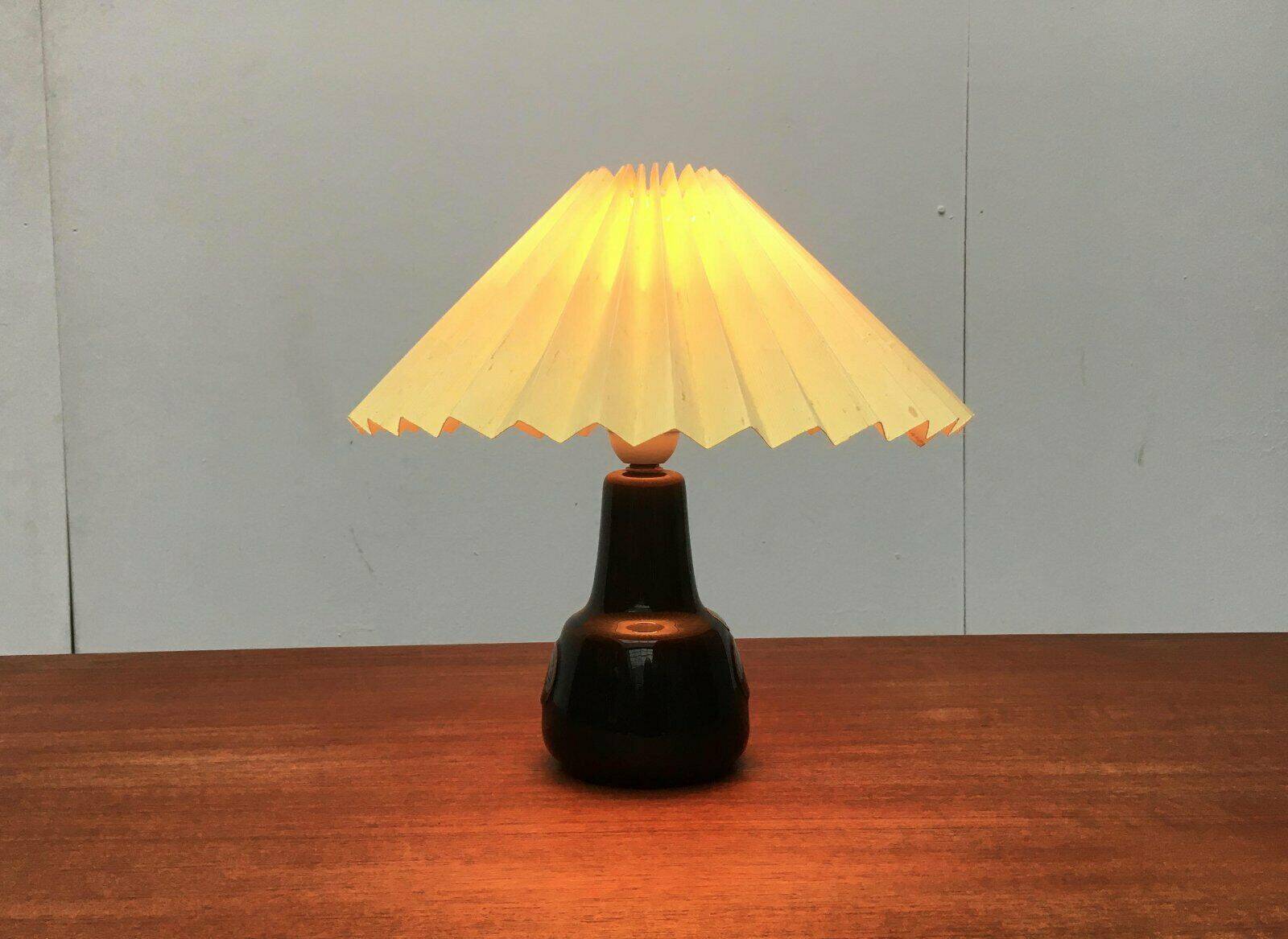 Mid-century Danish ceramic table lamp by Søholm.