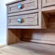 Louis XVI style graduated desk in solid cherry wood, renovated.
