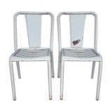 Pair of metal chairs 1960 vintage