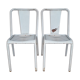 Pair of metal chairs 1960 vintage