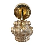 Bubbled glass wall light
