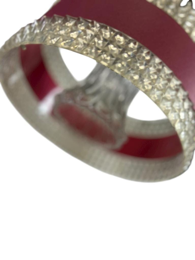 Vintage space age pink chandelier / suspension