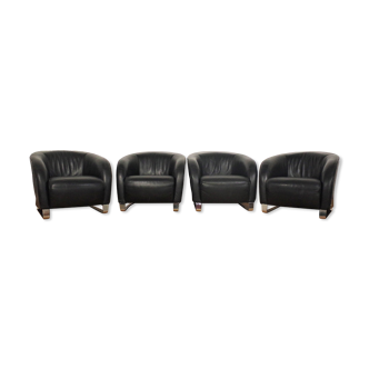 Liz armchairs by Natuzzi, 2000s, set of 4