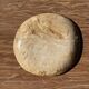 Small pocket tray or circular beige petrified wood dish D22.5-20 -3310