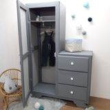 Vintage asymmetrical wardrobe