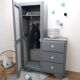 Vintage asymmetrical wardrobe