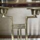 Art Deco chandelier in solid brass