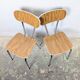 Duo de chaises en formica