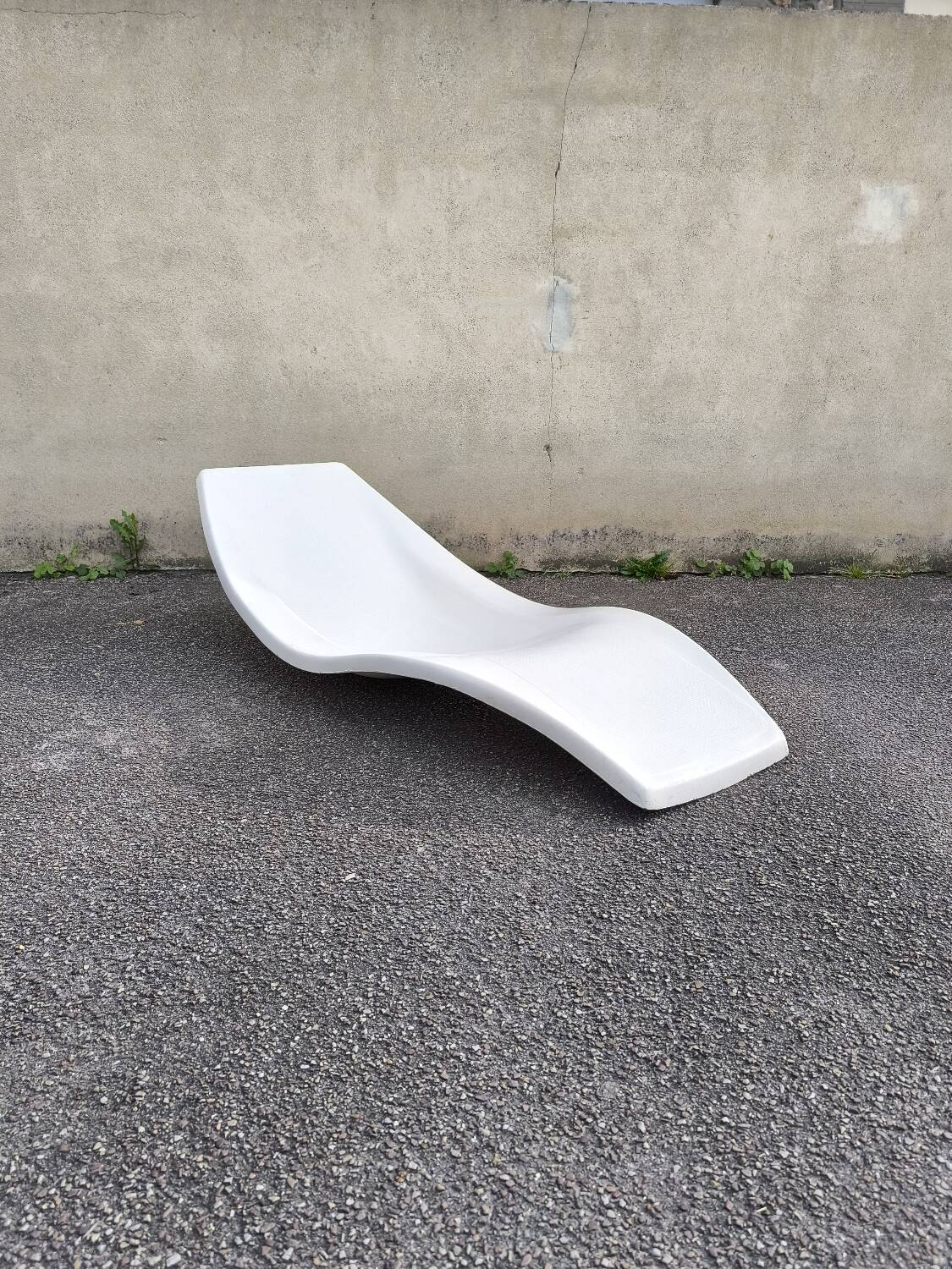 Fiberglass deckchair 1960