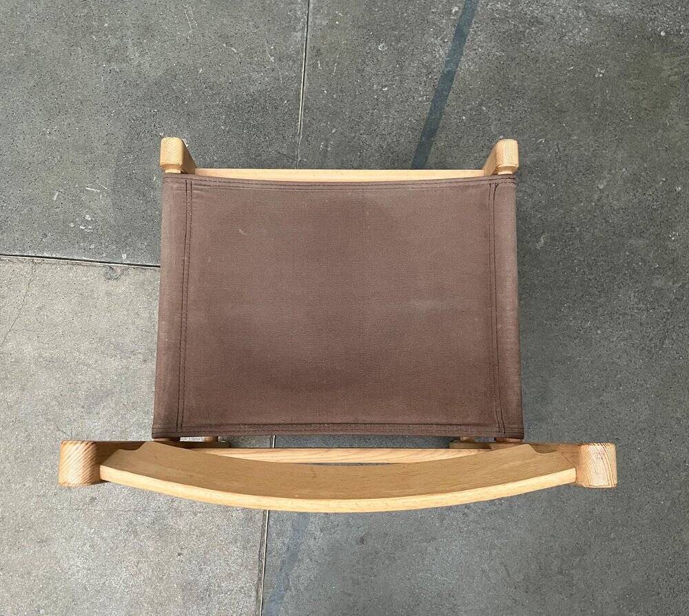 Swedish Mid-Century Safari Chair, 1960s, set of 3