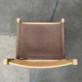 Swedish Mid-Century Safari Chair, 1960s, set of 3