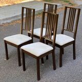 4 Scandinavian dining chairs brown brown green ikea borje