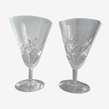Duo de verres à vin en cristal de Sèvres