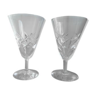 Crystal wine glass duo from Sèvres