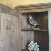 Armoire d'angle provinciale XIXe siècle noyer/chêne