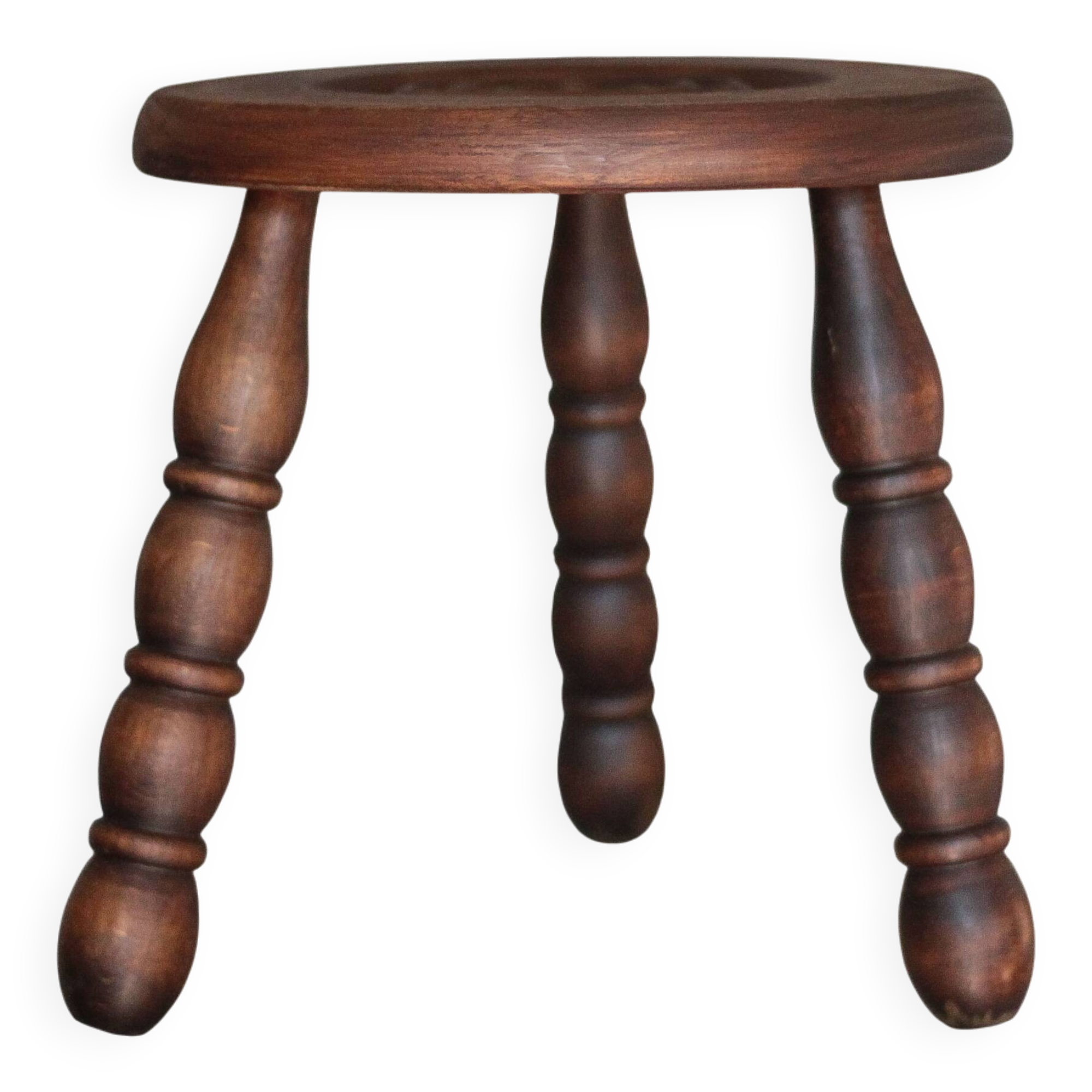 Vintage stool, tripod stool, occasional stool, wooden plant stand,