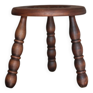 Vintage stool, tripod stool, occasional stool, wooden plant stand,