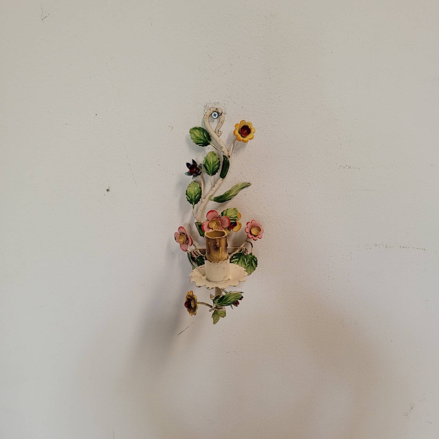 Vintage flower wall lamp 1960s