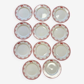 Cow pattern plates