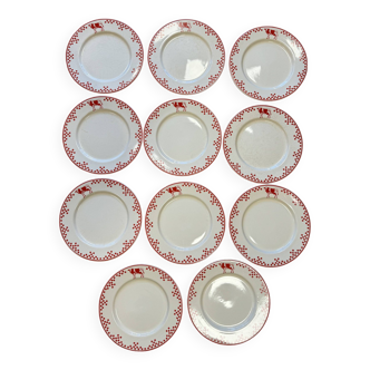 Cow pattern plates