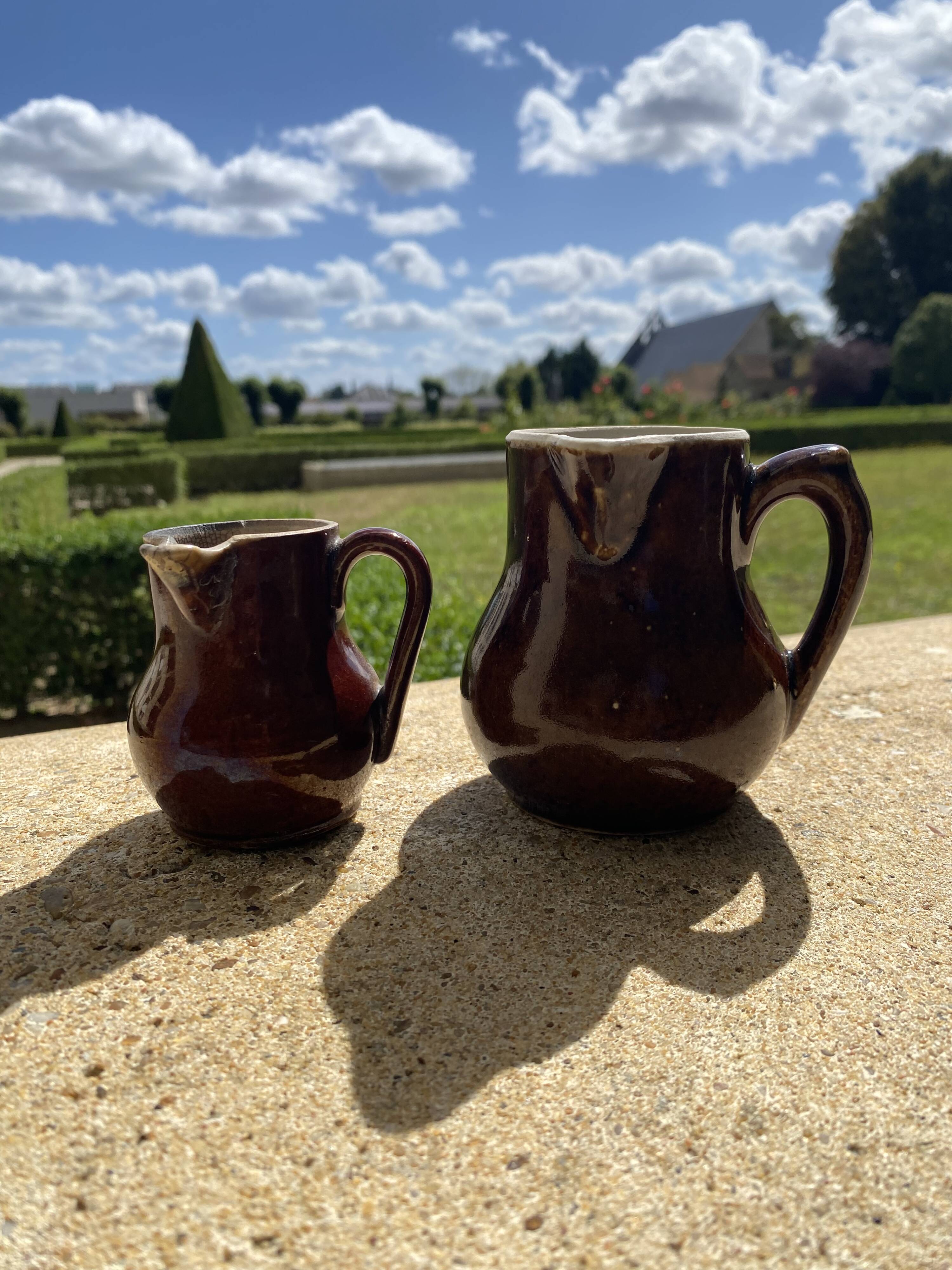 Duo of Pitchers "Autumn Earth" "Authentic Craftsmanship"