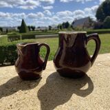 Duo of Pitchers "Autumn Earth" "Authentic Craftsmanship"