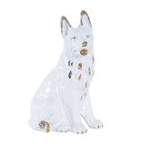 Porcelain dog figurine, 1960s, made in Europe