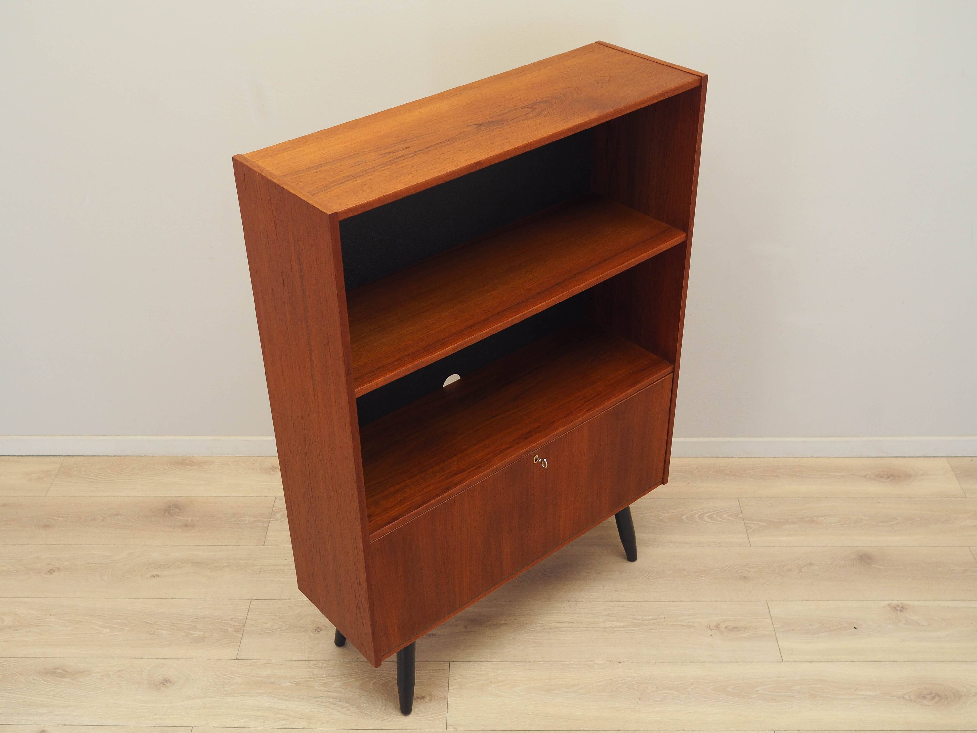 Teak bookcase, Danish design, 1960s, manufactured in Denmark