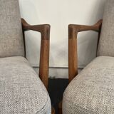 Scandinavian armchair pair Tove & Edvard Kindt-larsen
