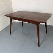 Table à manger extensible vintage de style scandinave en teck par Louis Van Teeffelen pour Wébé, 1950s