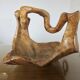 Very large olive wood fruit bowl, 1970, unique item.