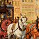 Peinture  "Promenade en ville".